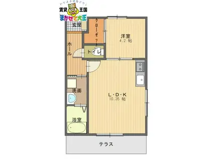 ファイブスターレジデンス石神(1LDK/3階)の間取り写真