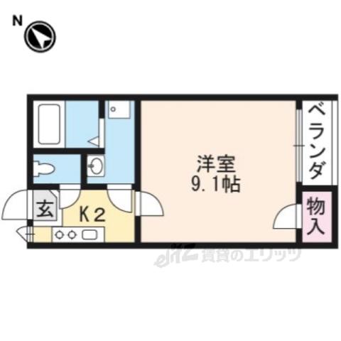 レオネクストMATSUOⅡ(1K/1階)の間取り写真