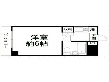 カーサヴェルゼ(ワンルーム/3階)の間取り写真