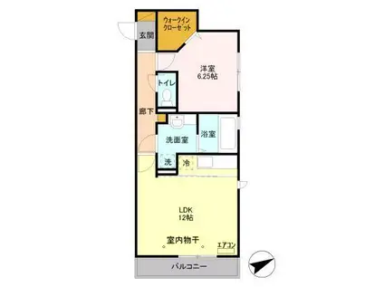 SEJOURBOWセジュールボウ(1LDK/3階)の間取り写真