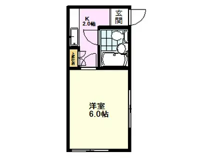 ヴェール・フォレ(1LDK/2階)の間取り写真