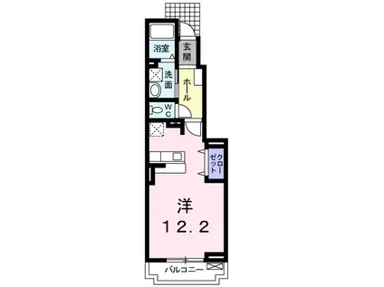 ファースト アベニュー(ワンルーム/1階)の間取り写真