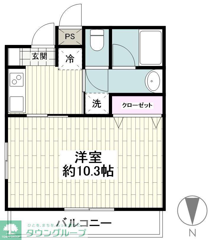 アルティジャーノ(1K/3階)の間取り写真