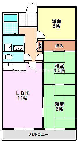メルベーユ・246(3LDK/2階)の間取り写真