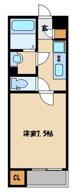 クレイノサンフィットハイム日進(1K/2階)の間取り写真