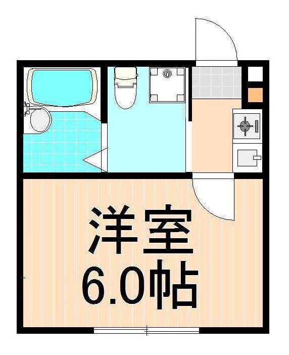 エクセル1(1K/3階)の間取り写真