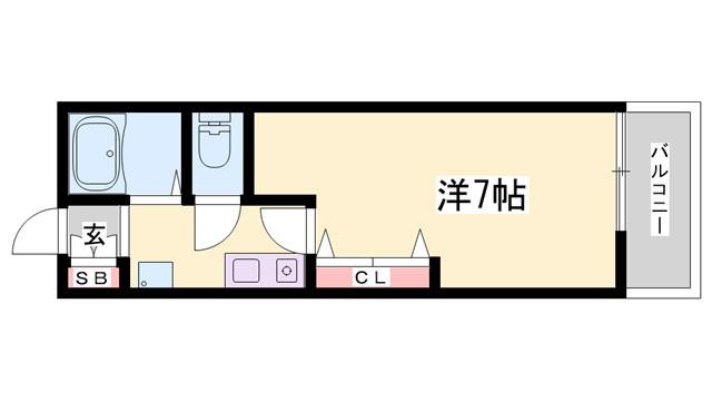 JOLIE NON・NON(1K/1階)の間取り写真