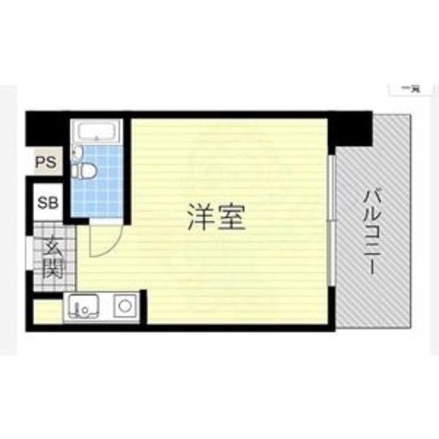 パセオ梅北(ワンルーム/3階)の間取り写真