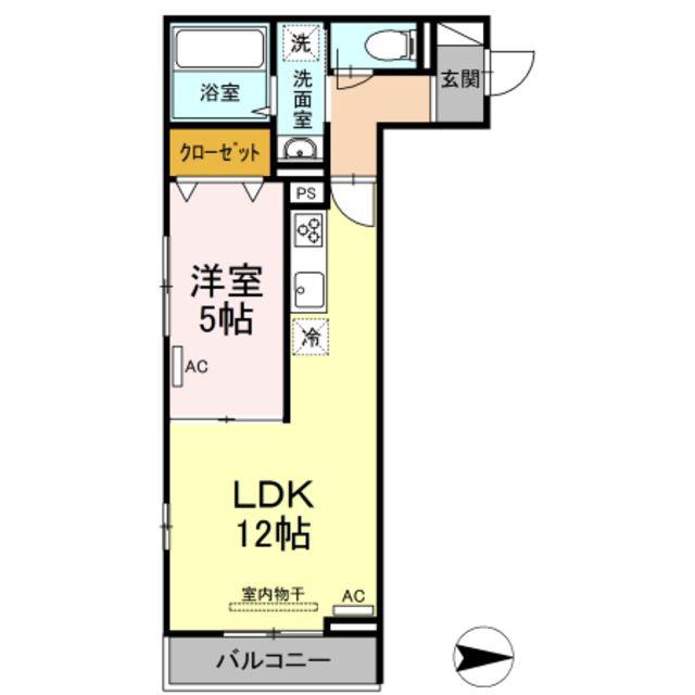 ロイジェント井荻C棟(1LDK/3階)の間取り写真