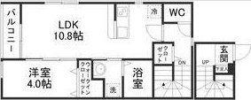 SAFETYHEIM長町南(1LDK/2階)の間取り写真