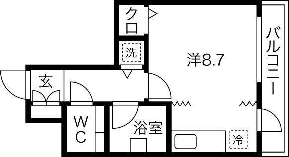 SUM TOMIZAWA(ワンルーム/4階)の間取り写真