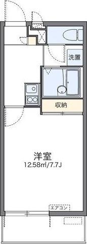 レオパレスターク(1K/2階)の間取り写真