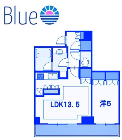 ブリリア・タワー川崎(1LDK/19階)の間取り写真