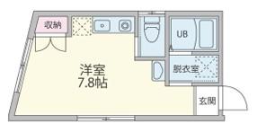 アマックス草加(ワンルーム/3階)の間取り写真