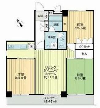 シティコープ反町(3LDK/4階)の間取り写真