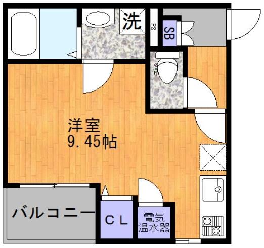 アート鶴見(ワンルーム/2階)の間取り写真