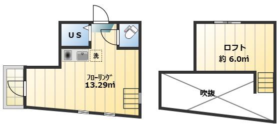 アーバンプレイス西新宿V(ワンルーム/2階)の間取り写真