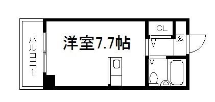 DS AQUILA(ワンルーム/3階)の間取り写真