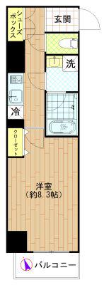 アリーチェ中野野方(1K/3階)の間取り写真