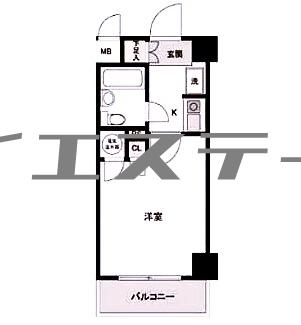 カテリーナ生田(ワンルーム/3階)の間取り写真