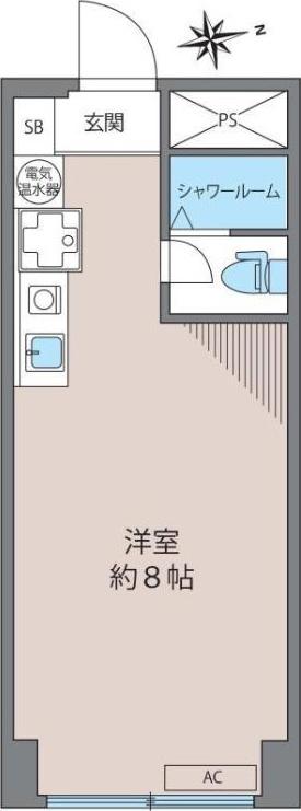 山王アーバンライフ(ワンルーム/10階)の間取り写真