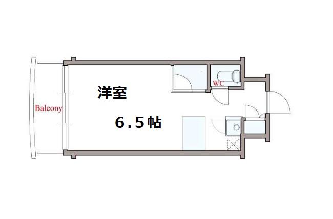 創空 KYUTARO(ワンルーム/9階)の間取り写真