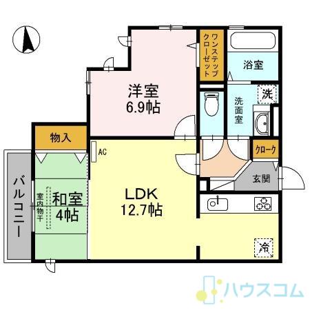 CASA FILANTE VOL2(2LDK/3階)の間取り写真