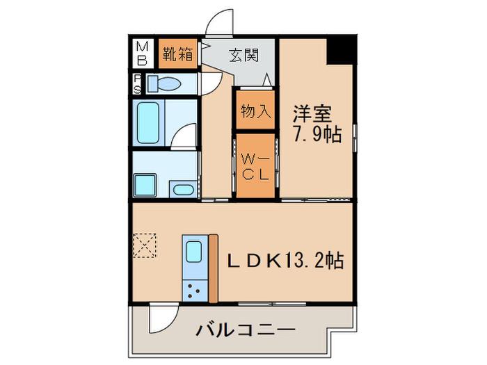 IZUMI OHRINKAN(1LDK/7階)の間取り写真