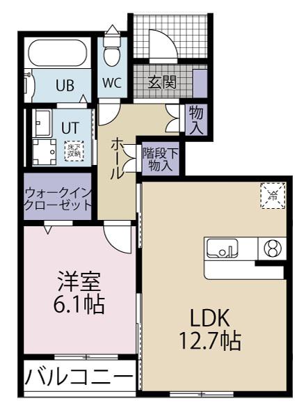 さくら88(1LDK/1階)の間取り写真