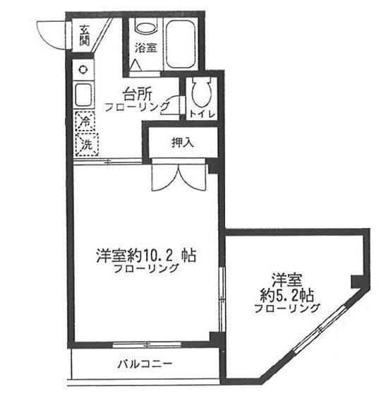 STハイム(2K/2階)の間取り写真