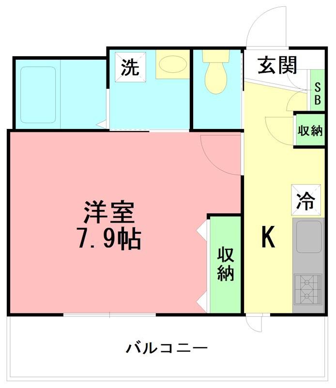 RIZVILLAGE(1K/1階)の間取り写真