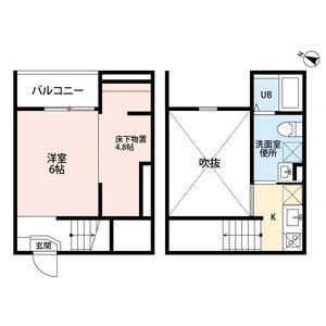 BREEZE RESIDENCE MORIYA(ワンルーム/2階)の間取り写真