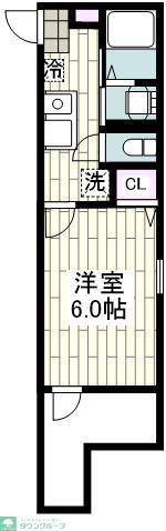 フェリシア二俣川(1K/3階)の間取り写真