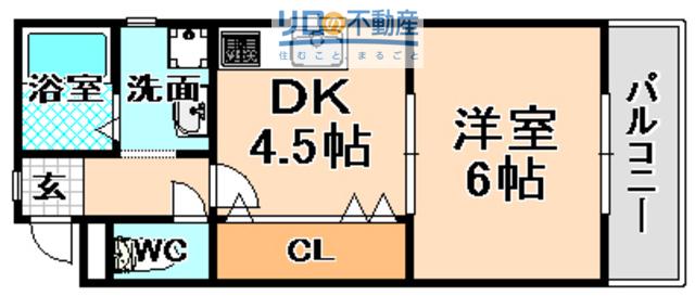 田澤ハイツ(1DK/3階)の間取り写真