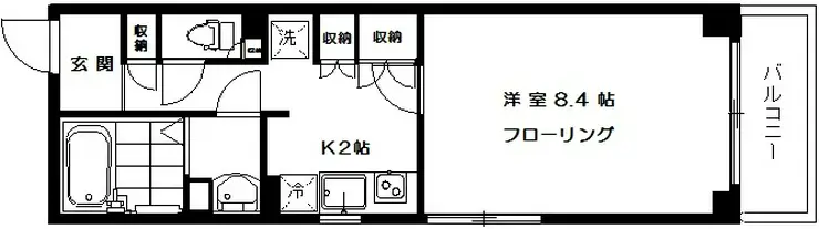 クレストヒルズ恵比寿 3階階 間取り