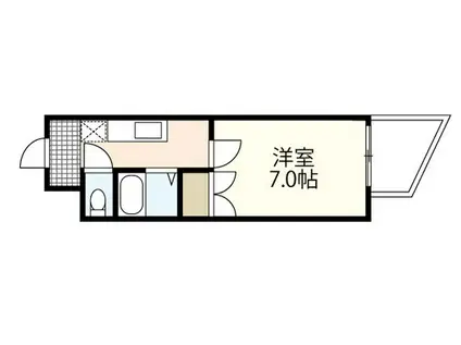 日経舟入南(1K/3階)の間取り写真