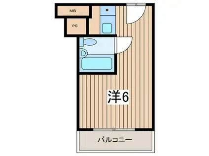 パピリオーテ西横浜(ワンルーム/5階)の間取り写真