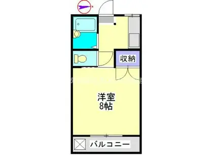 コーポチムラ(1K/2階)の間取り写真