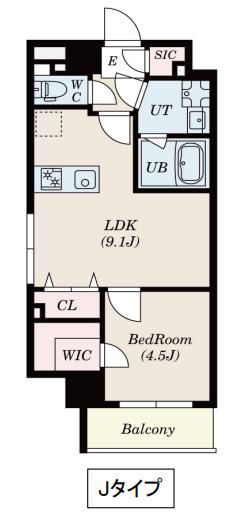 S-RESIDENCE瑞江(1SLDK/2階)の間取り写真