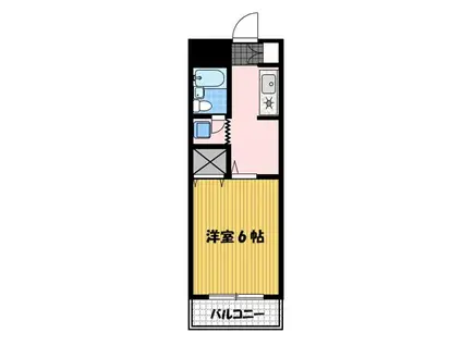 代官坂マンション(1K/7階)の間取り写真