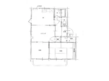 寿マンション(2LDK/1階)の間取り写真