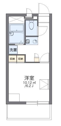 レオパレスオーキッドII(1K/1階)の間取り写真