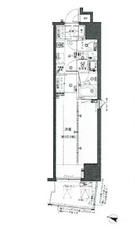 ZOOM都庁前 10階階 間取り