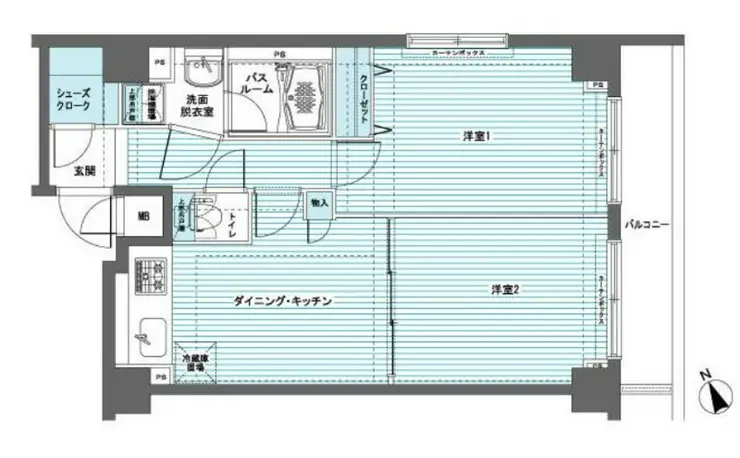 トーシンフェニックス日本橋兜町参番館 7階階 間取り