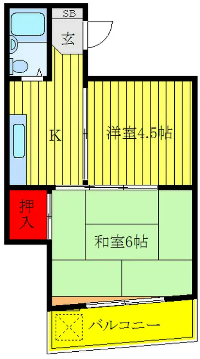 STビル鶯谷 7階階 間取り