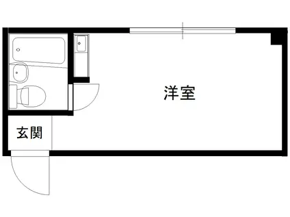 日盛第2ビル(ワンルーム/3階)の間取り写真