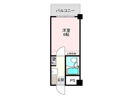 横須賀中央ダイカンプラザCITYIII(1K/4階)の間取り写真