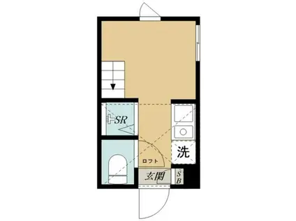 リッシュ小岩(ワンルーム/2階)の間取り写真