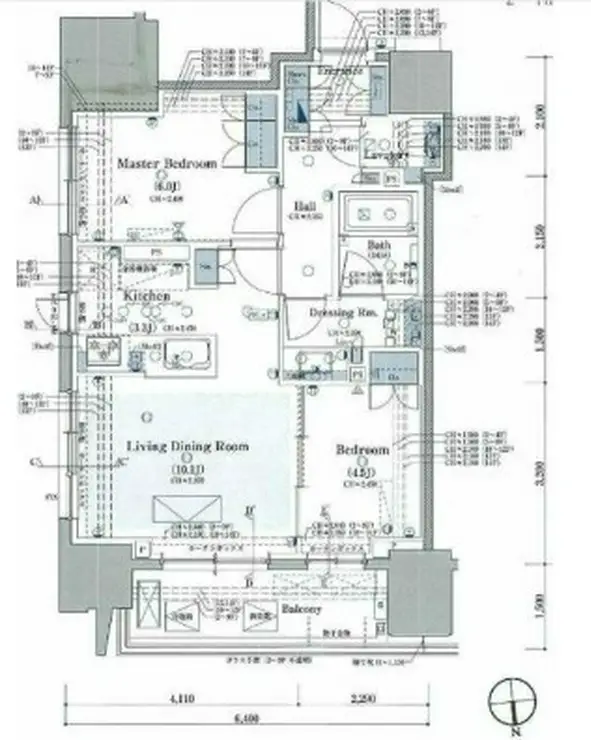 クラッシィスイート・ジオ東麻布 11階階 間取り