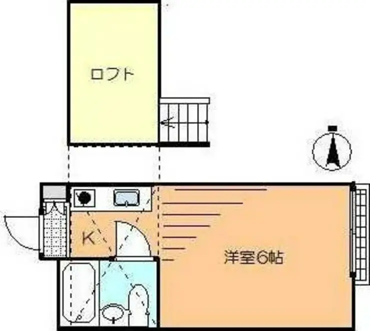 末広第5コーポ 1階階 間取り